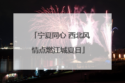 宁夏同心 西北风情点燃江城夏日