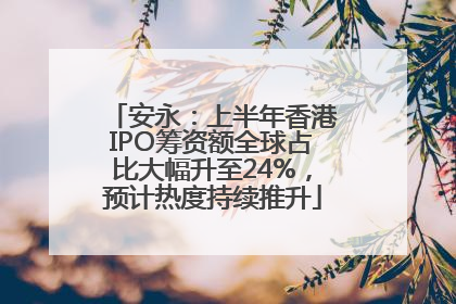 安永：上半年香港IPO筹资额全球占比大幅升至24%，预计热度持续推升