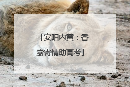 安阳内黄：香囊寄情助高考