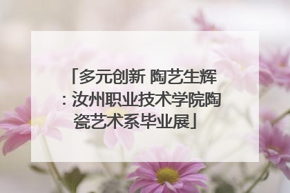 多元创新 陶艺生辉：汝州职业技术学院陶瓷艺术系毕业展