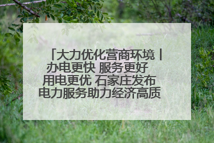 大力优化营商环境丨办电更快 服务更好 用电更优 石家庄发布电力服务助力经济高质量发展八项措施