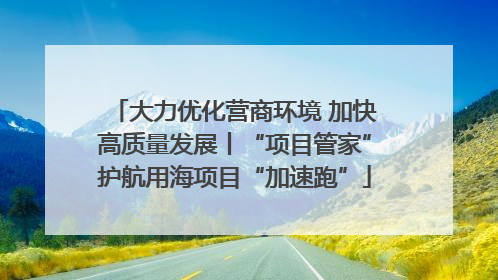 大力优化营商环境 加快高质量发展丨“项目管家”护航用海项目“加速跑”