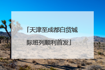 天津至成都白货城际班列顺利首发