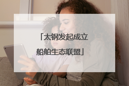 太钢发起成立船舶生态联盟