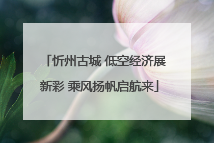 忻州古城 低空经济展新彩 乘风扬帆启航来