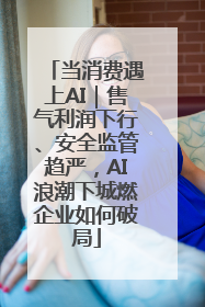 当消费遇上AI｜售气利润下行、安全监管趋严，AI浪潮下城燃企业如何破局