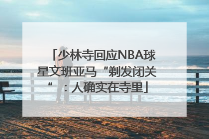 少林寺回应NBA球星文班亚马“剃发闭关”：人确实在寺里