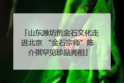 山东潍坊携金石文化走进北京 “金石宗师”陈介祺罕见珍品亮相