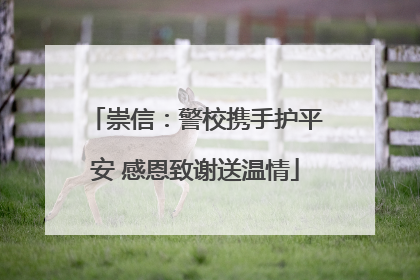 崇信：警校携手护平安 感恩致谢送温情