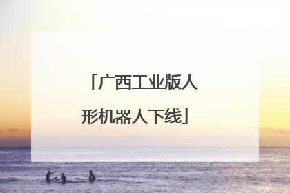 广西工业版人形机器人下线