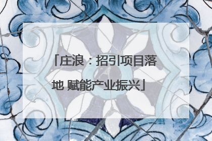 庄浪：招引项目落地 赋能产业振兴