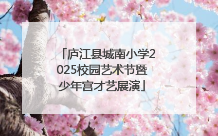 庐江县城南小学2025校园艺术节暨少年宫才艺展演