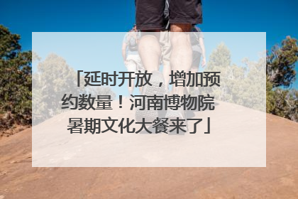延时开放，增加预约数量！河南博物院暑期文化大餐来了