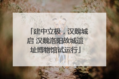 建中立极，汉魏城启 汉魏洛阳故城遗址博物馆试运行