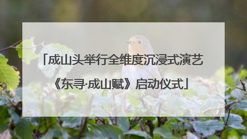 成山头举行全维度沉浸式演艺《东寻·成山赋》启动仪式
