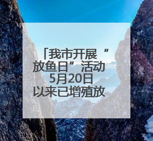 我市开展“放鱼日”活动 5月20日以来已增殖放流各类水生生物苗种5.1亿单位