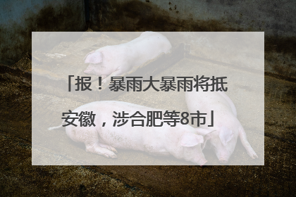 报！暴雨大暴雨将抵安徽，涉合肥等8市