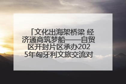 文化出海架桥梁 经济通商筑梦船——自贸区开封片区承办2025年匈牙利文旅交流对接活动专场