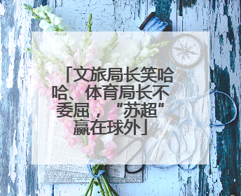 文旅局长笑哈哈、体育局长不委屈，“苏超”赢在球外