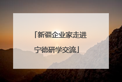 新疆企业家走进宁德研学交流