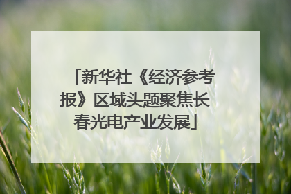 新华社《经济参考报》区域头题聚焦长春光电产业发展
