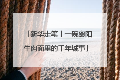 新华走笔丨一碗襄阳牛肉面里的千年城事