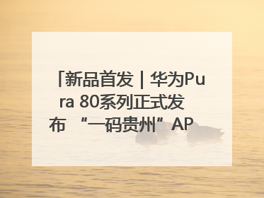 新品首发｜华为Pura 80系列正式发布 “一码贵州”APP抢先开售！
