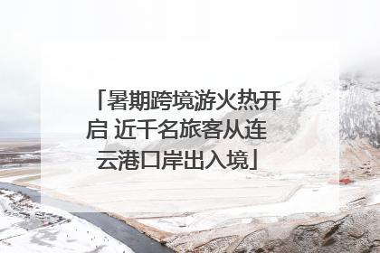 暑期跨境游火热开启 近千名旅客从连云港口岸出入境