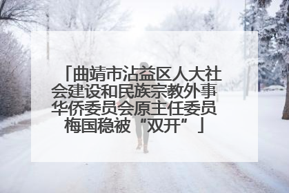 曲靖市沾益区人大社会建设和民族宗教外事华侨委员会原主任委员梅国稳被“双开”