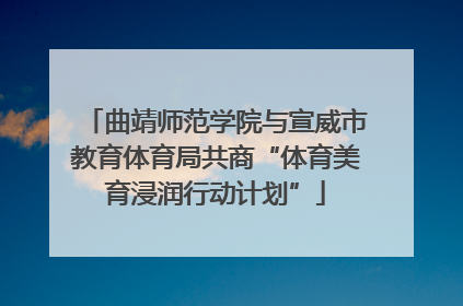 曲靖师范学院与宣威市教育体育局共商“体育美育浸润行动计划”
