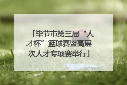 毕节市第三届“人才杯”篮球赛暨高层次人才专项赛举行