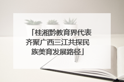 桂湘黔教育界代表齐聚广西三江共探民族美育发展路径