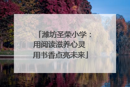 潍坊圣荣小学：用阅读滋养心灵 用书香点亮未来