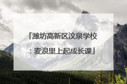 潍坊高新区汶泉学校：麦浪里上起成长课