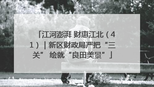 江河澎湃 财惠江北（41）｜新区财政局严把“三关” 绘就“良田美景”