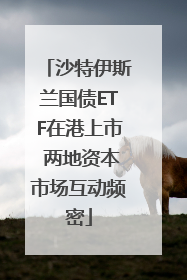 沙特伊斯兰国债ETF在港上市 两地资本市场互动频密
