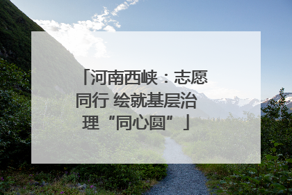 河南西峡：志愿同行 绘就基层治理“同心圆”
