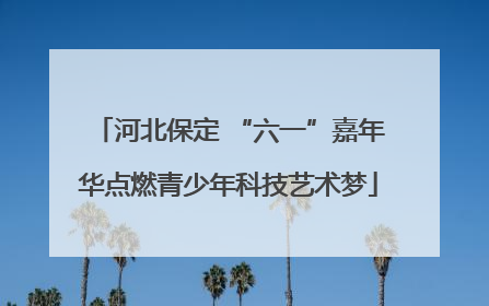 河北保定 “六一”嘉年华点燃青少年科技艺术梦