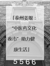 泰州姜堰：“中医药文化夜市”助力健康生活