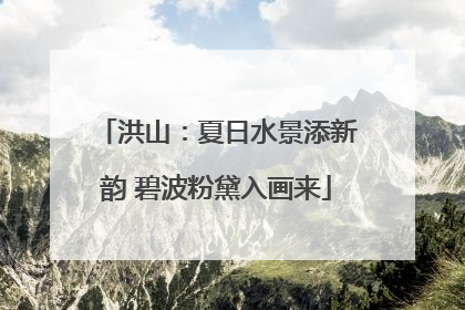 洪山：夏日水景添新韵 碧波粉黛入画来