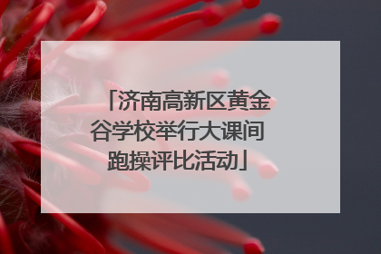 济南高新区黄金谷学校举行大课间跑操评比活动