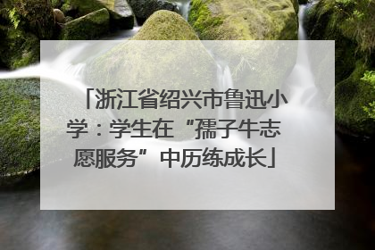 浙江省绍兴市鲁迅小学：学生在“孺子牛志愿服务”中历练成长