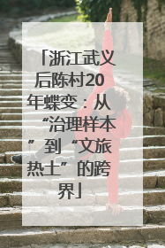 浙江武义后陈村20年蝶变：从“治理样本”到“文旅热土”的跨界