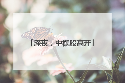 深夜，中概股高开