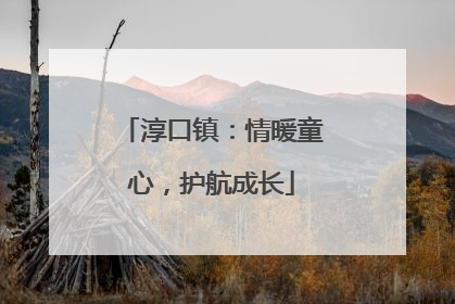 淳口镇：情暖童心，护航成长