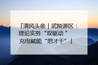 清风头条｜武陵源区：理论实务“双驱动 ” 充电赋能“增才干”