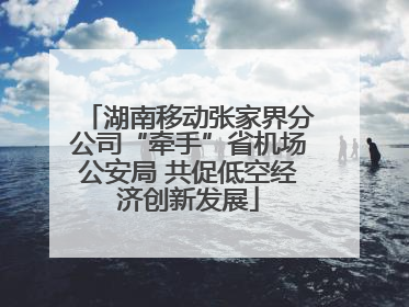 湖南移动张家界分公司“牵手”省机场公安局 共促低空经济创新发展