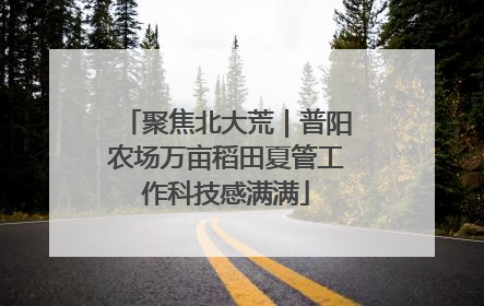 聚焦北大荒｜普阳农场万亩稻田夏管工作科技感满满