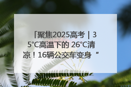 聚焦2025高考｜35℃高温下的 26℃清凉！16辆公交车变身“助考驿站”为高考护航