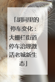 胡同里的停车变化：大栅栏街道停车治理激活老城新生态
